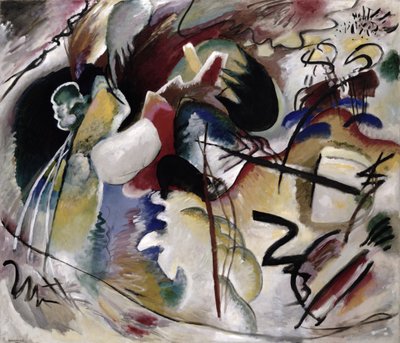 Schilderij met witte vorm, 1913 door Wassily Kandinsky